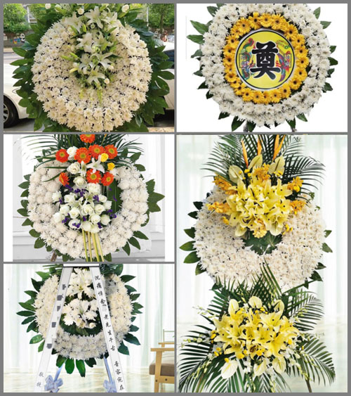 安徽六安市金寨县白塔畈镇花圈速递